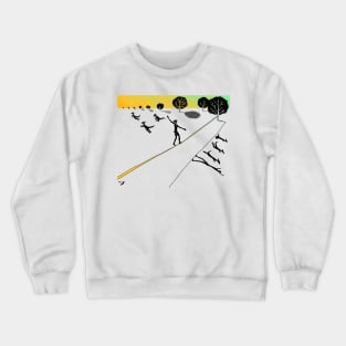 How to live - in balance / black Crewneck Sweatshirt